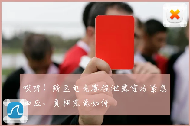 哎呀！跨区电竞赛程泄露官方紧急回应，真相究竟如何