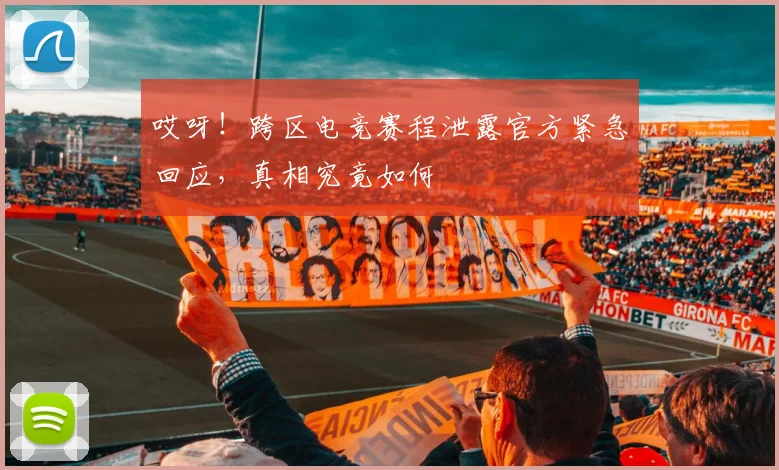 哎呀！跨区电竞赛程泄露官方紧急回应，真相究竟如何